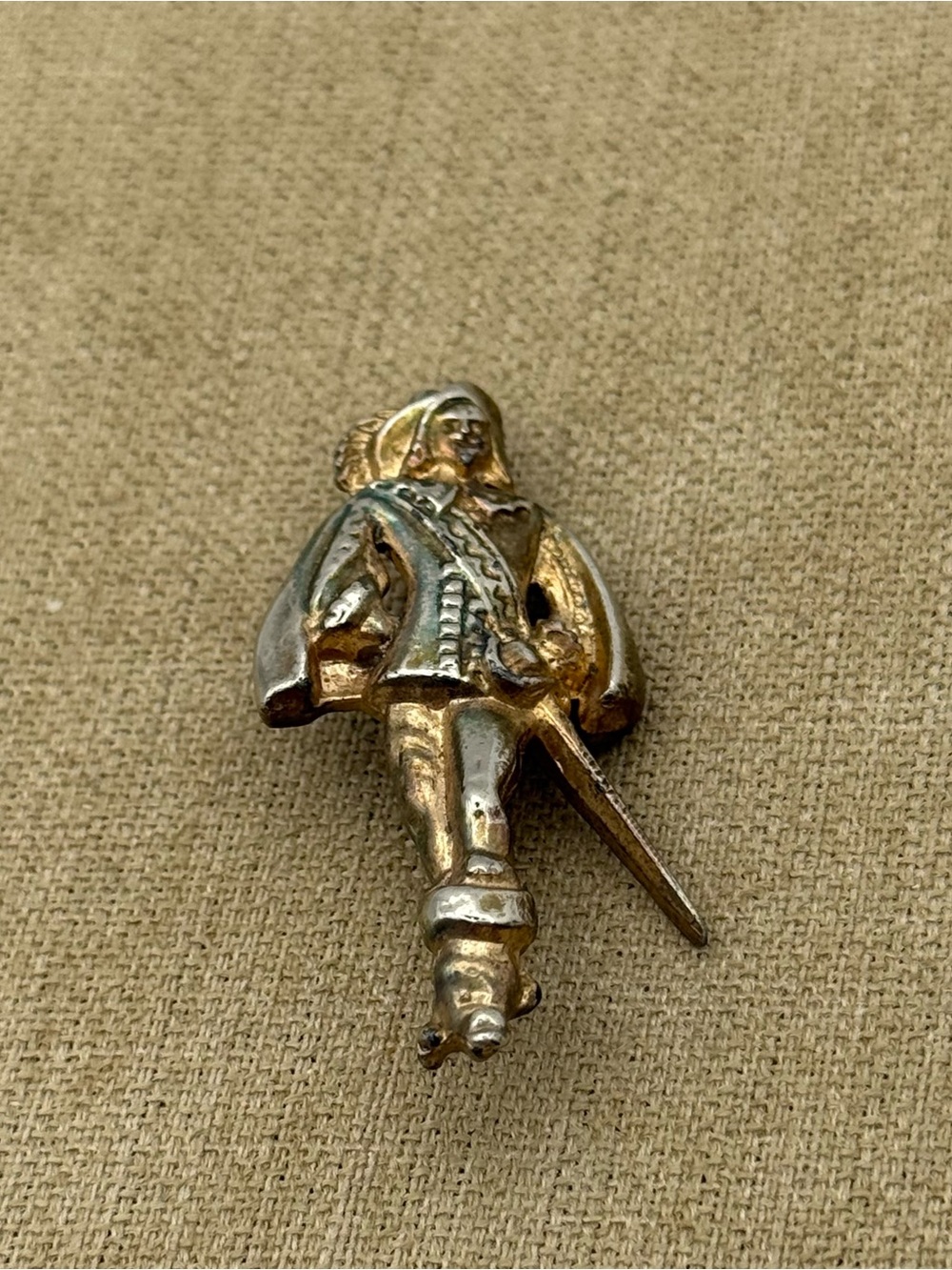 Gold and Silver Musketeer brooch